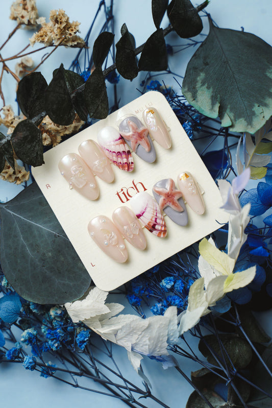 tich press on nails/mermaid tales