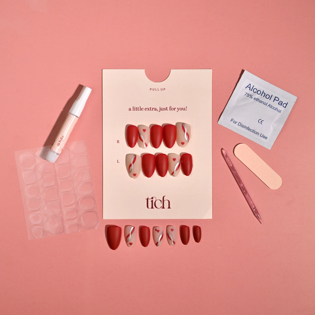 Silly Love | Premium Press On Nails | Matt Almond Shape