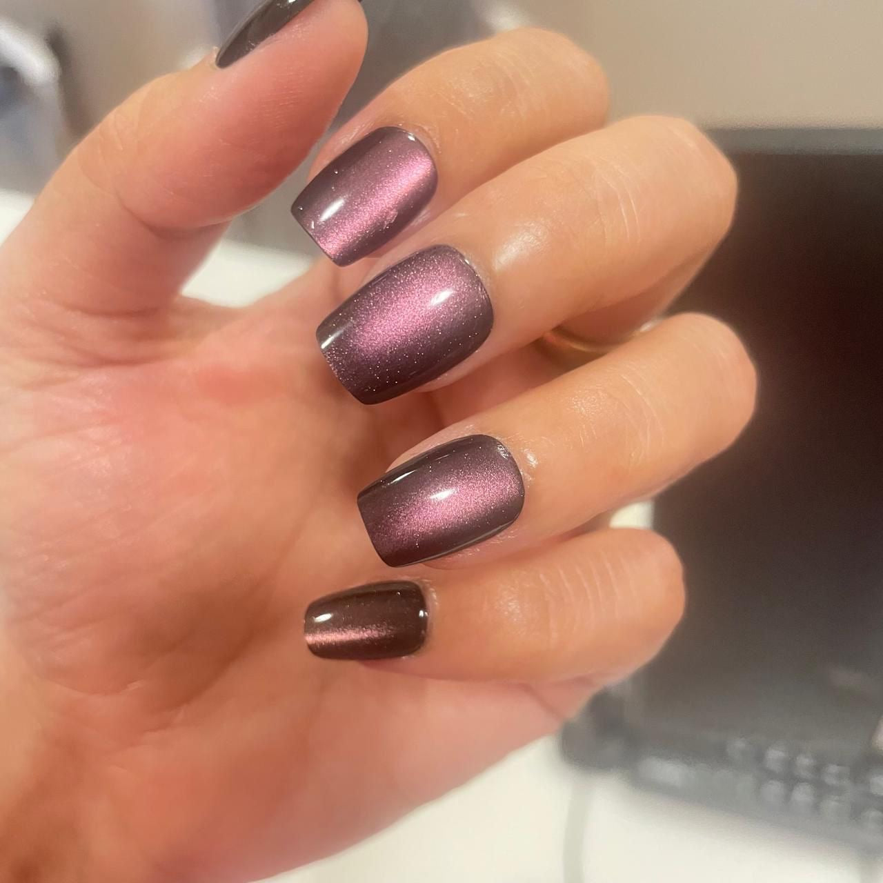 Chrome Galaxy | Premium Press On Nails | Metallic Chrome Almond Shape