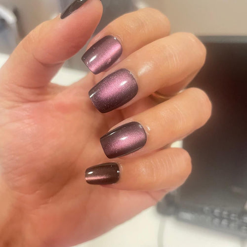 Chrome Galaxy | Premium Press On Nails | Metallic Chrome Almond Shape