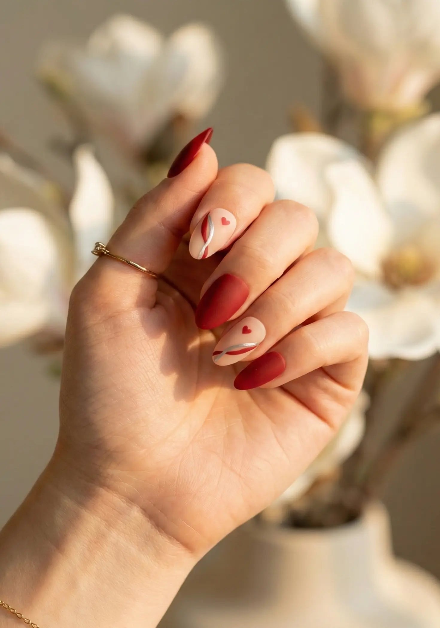 Silly Love | Premium Press On Nails | Matt Almond Shape