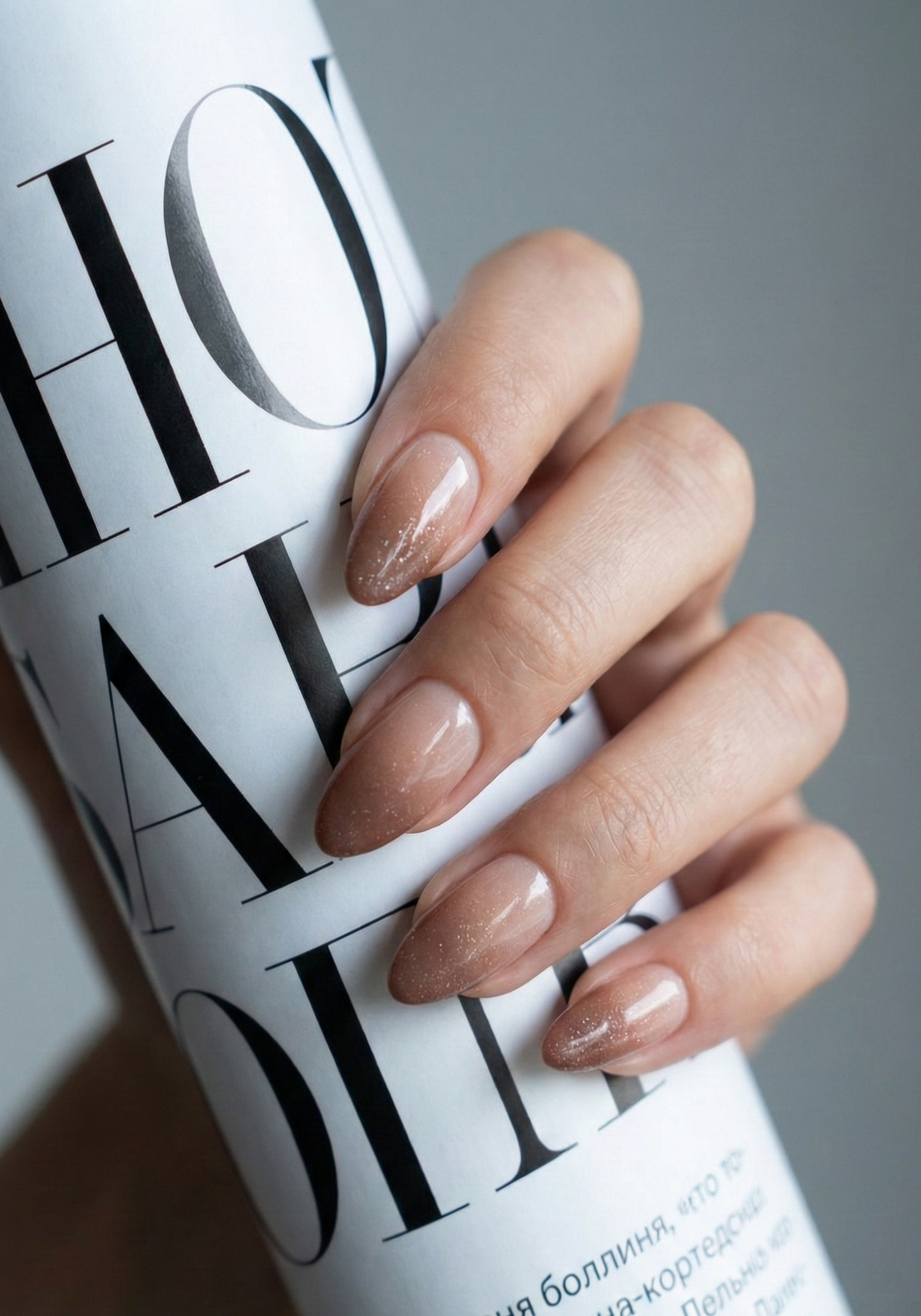 tich press on nails/cocoa dust