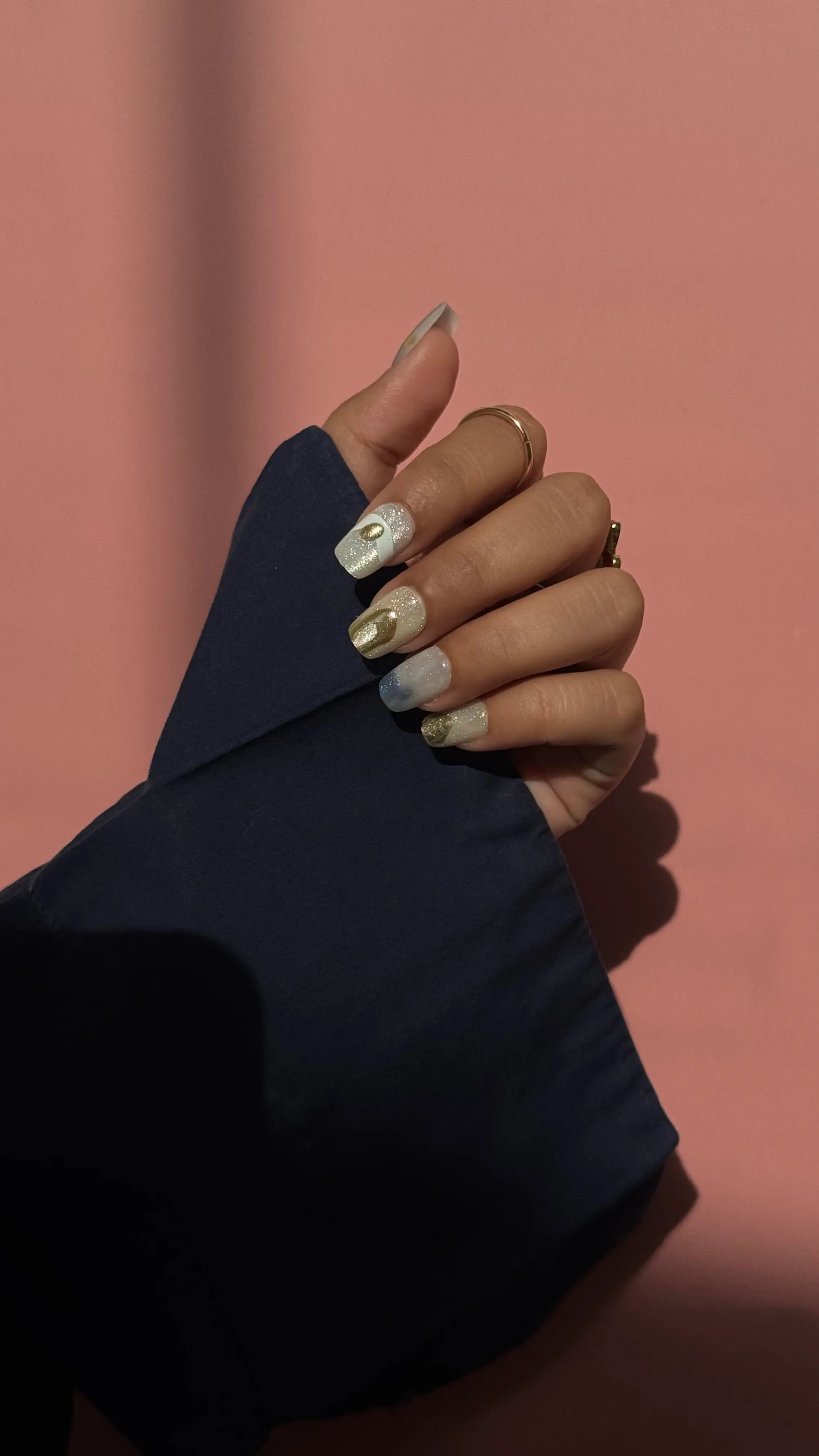 Skylight Chrome | Premium Press on nails | Square