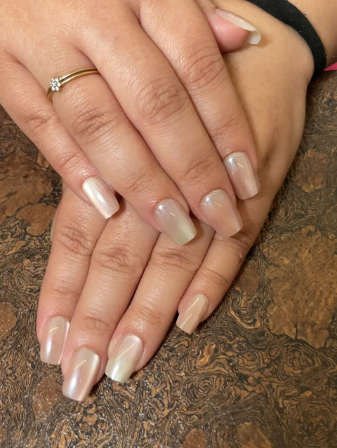 Glazed Donut | Premium Press On Nails | Glossy Glazed Square Shape