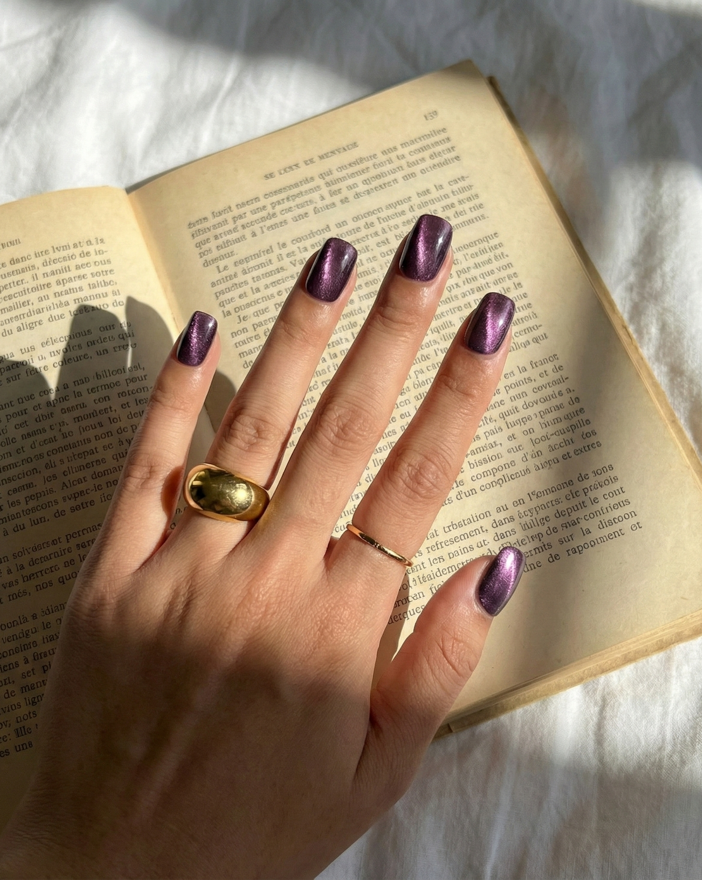 tich press on nails/ chrome galaxy