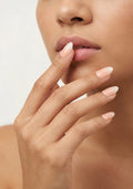 Cloudy Ombre | Premium Press On Nails | Nude White Almond Shape