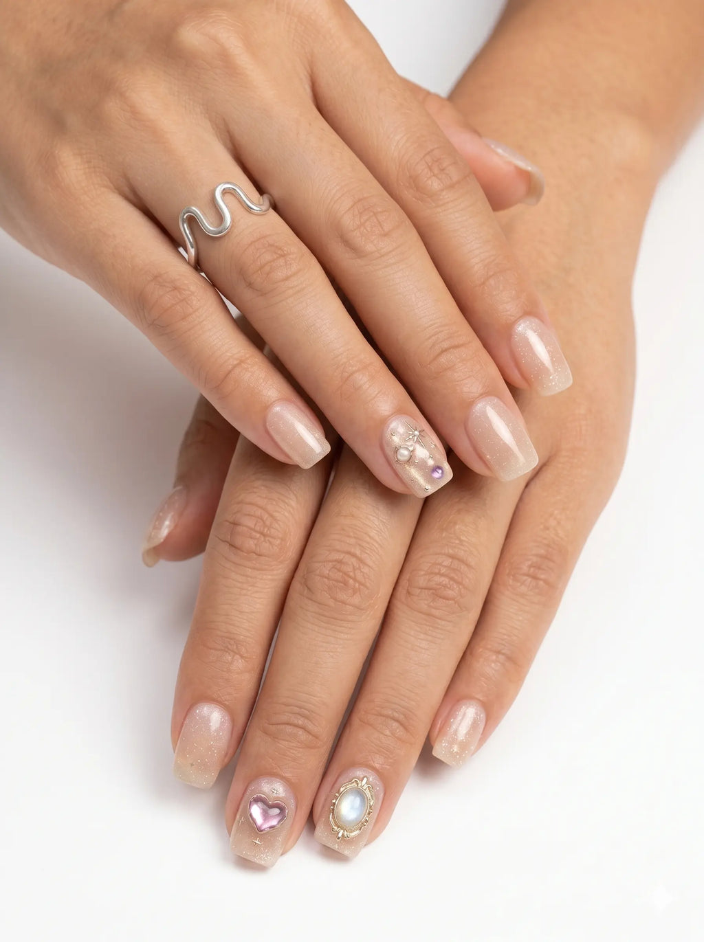 Lunar Love | Premium Press on Nails | Square