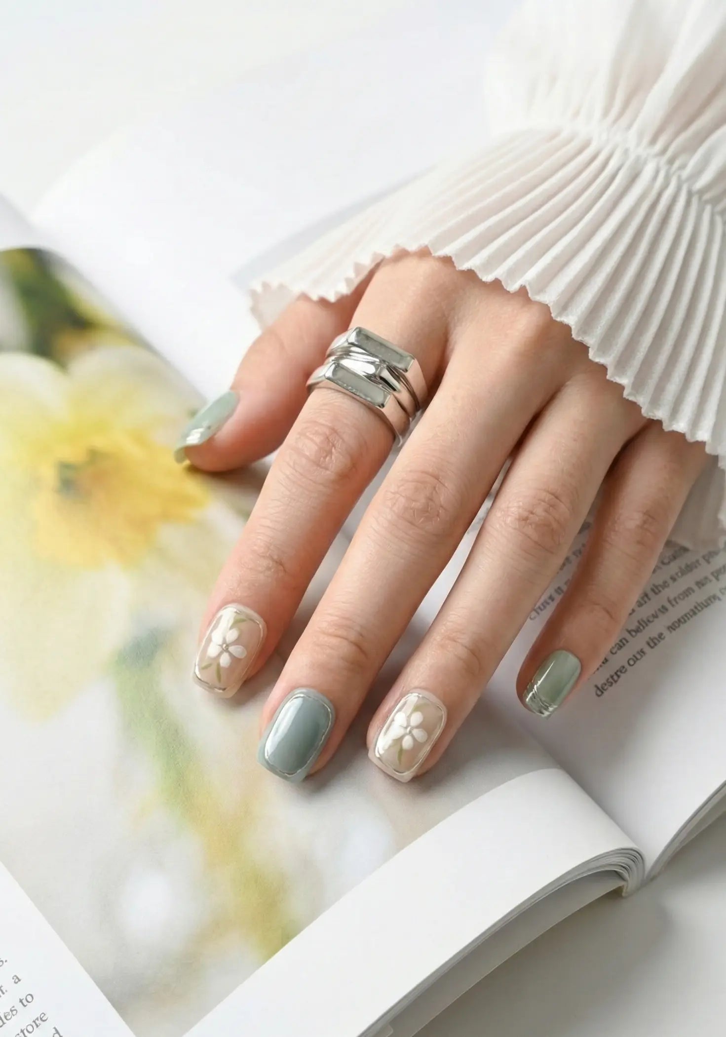 Rapunzel | Premium Press On Nails | Glossy Square Shape